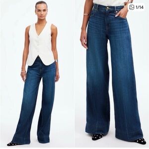 Madewell Jeans Superwide-Leg: Softdrape Denim Edition Ellsworth Wash 26 NWT New